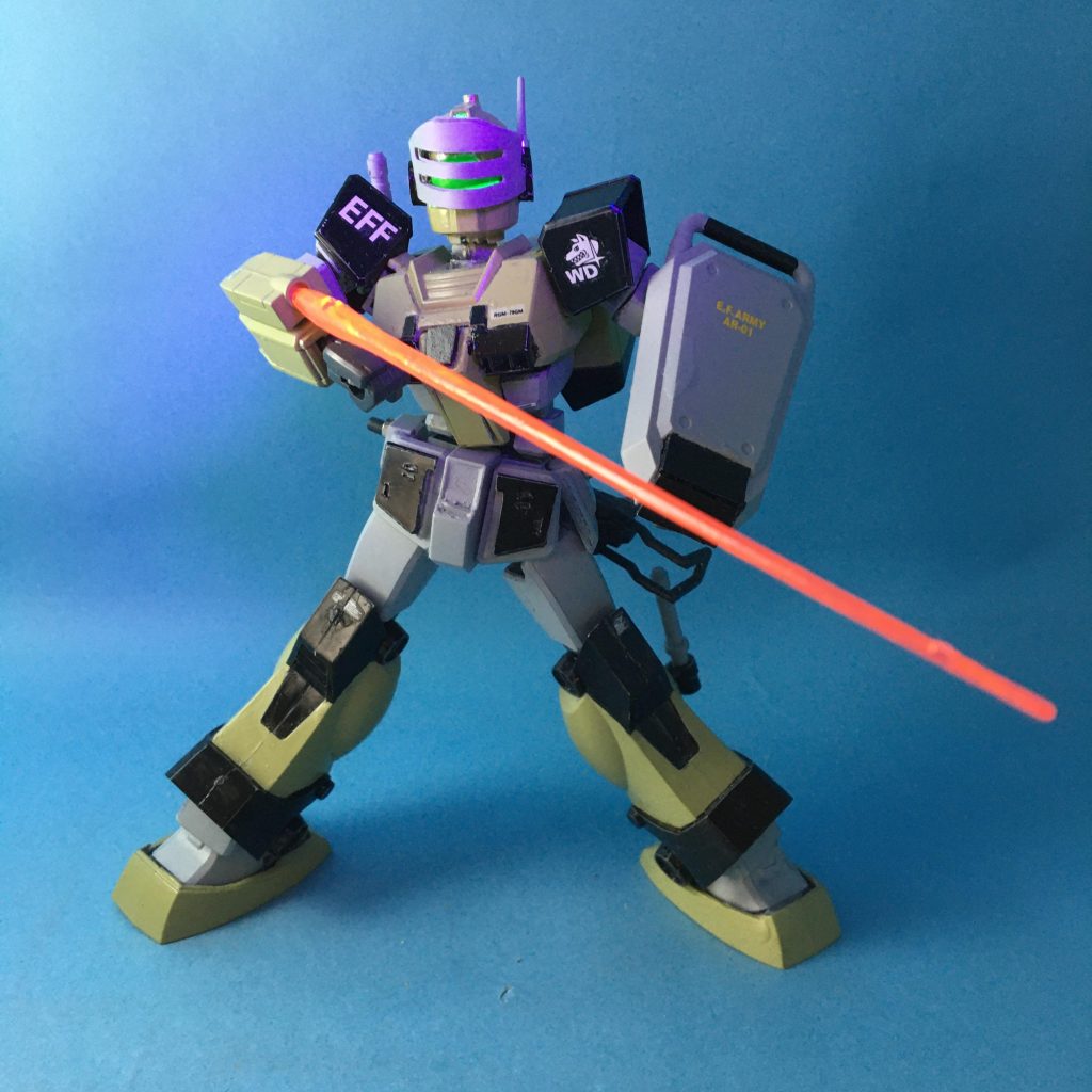 旧キット1/144×EG RGM-79 ジムスナイパーカスタム(ホワイト・ディンゴ隊仕様)【近接戦闘装備】(EG RGM-79 GM SNIPER CUSTOM(White Dingo Custom)【Close-Combat Equipped】)–6枚目/制作者:enarin