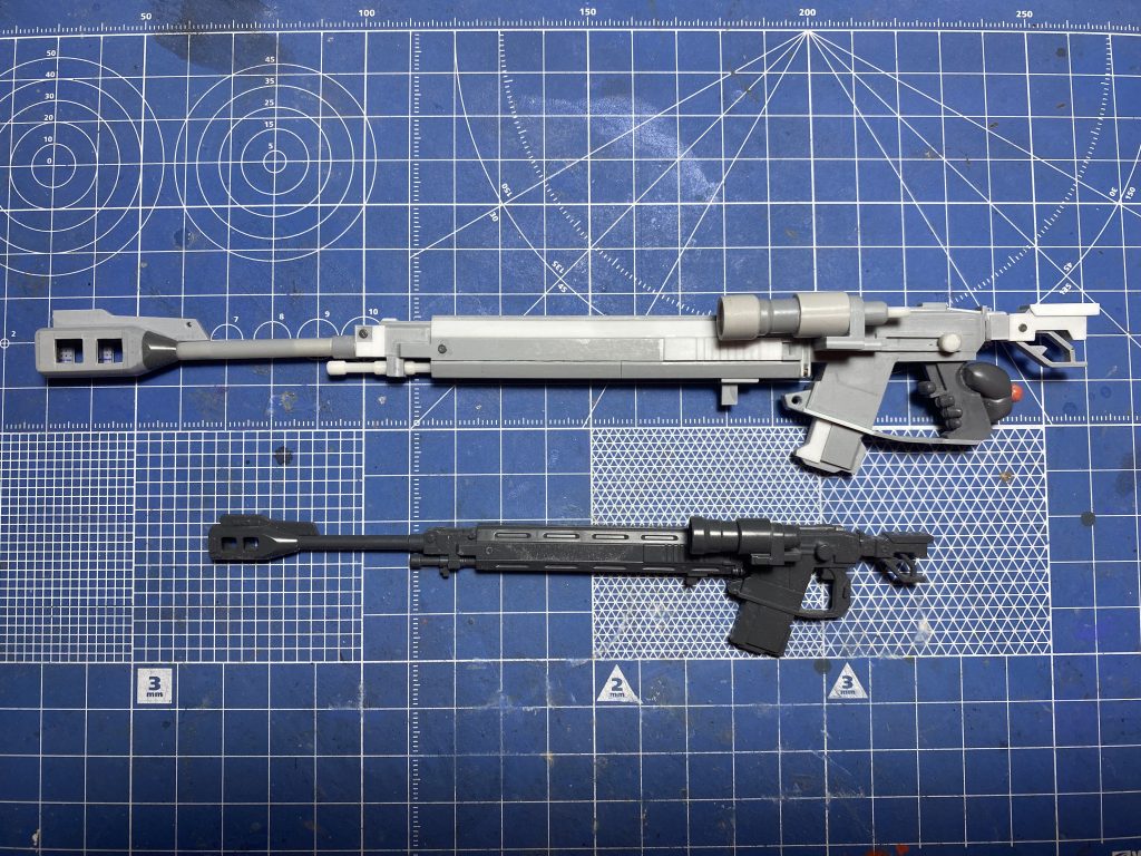 スクラッチした対艦ライフルです。