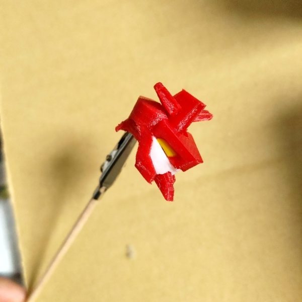胴体まで。まだ関節は無いです・・・(^^;)モデリング中に頭の試作しました(^-^)このまま進むか手直しするか迷ってます(^-^)（2枚目）