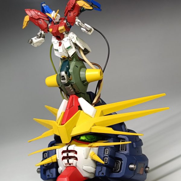 デビルガンダム 組立式MSヘッドディスプレイコレクション 展示中