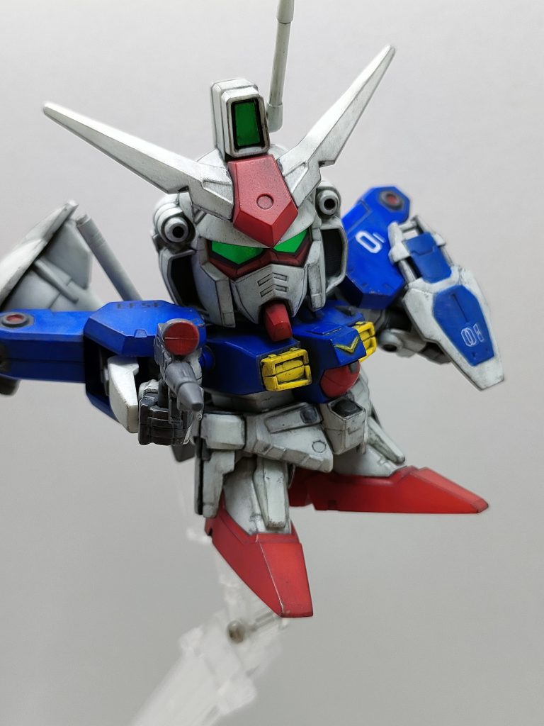 BB戦士　GP01フルバーニアン　筆塗りウェザリング