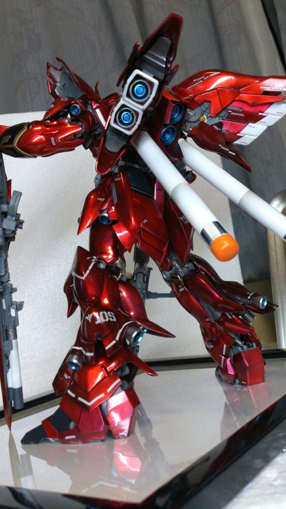 バーニア内部は蛍光塗料の使い方知らなかったのでシールで対応してます。