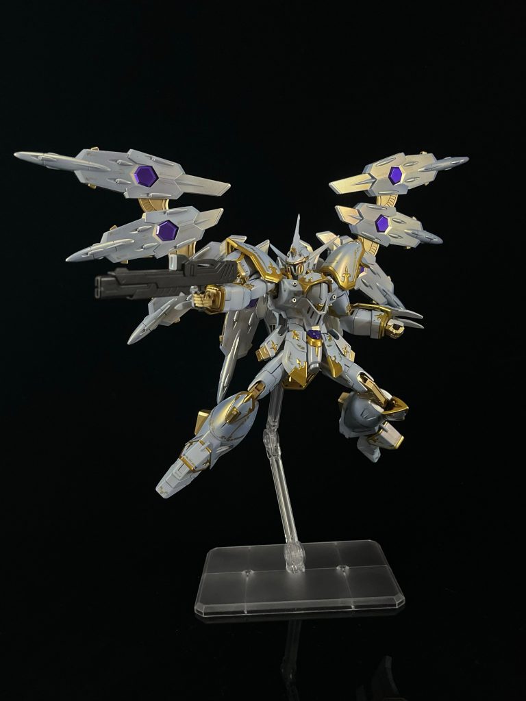 高エネルギービームライフルを構えて