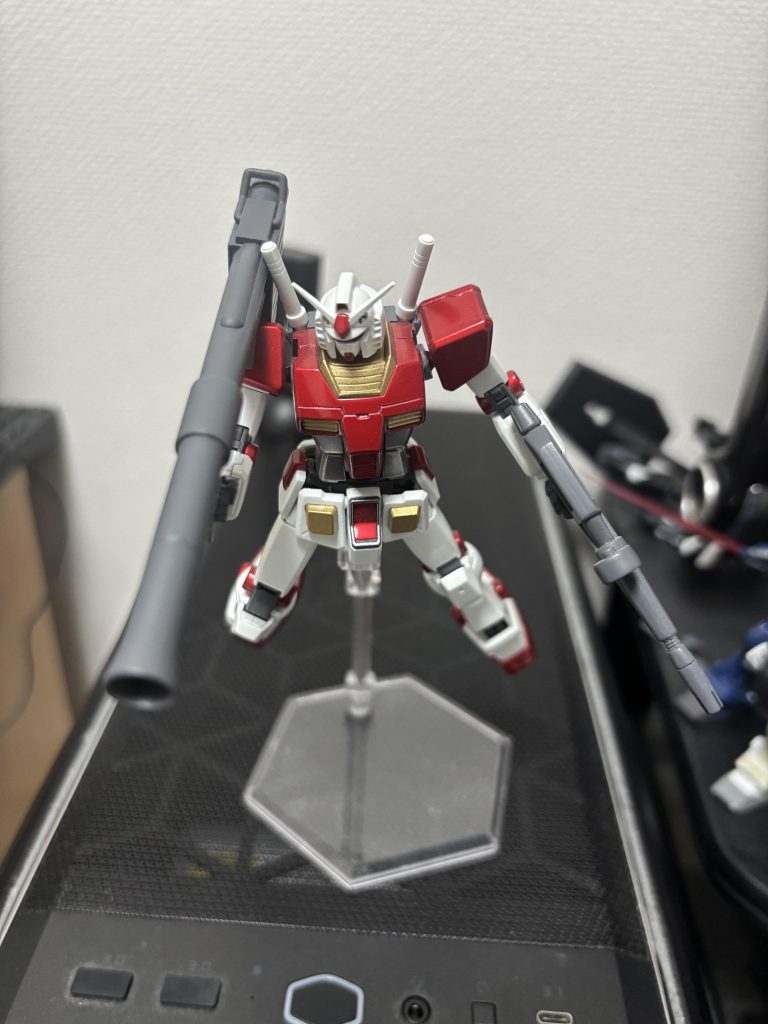 ジオン艦に迫るガンダム…この角度はあまりやらないので面白かったですw