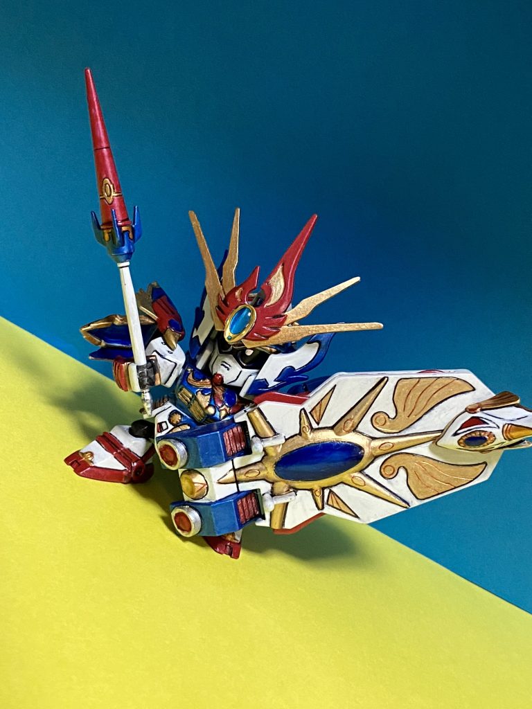 凌駕(りょうが)の槍と飛鳥(あすか)の楯(たて)装備!飛鳥の楯がでかいこと!!迫力あります!