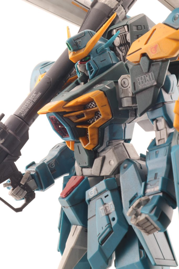 塗装した部分はパイプ類等のパーツ