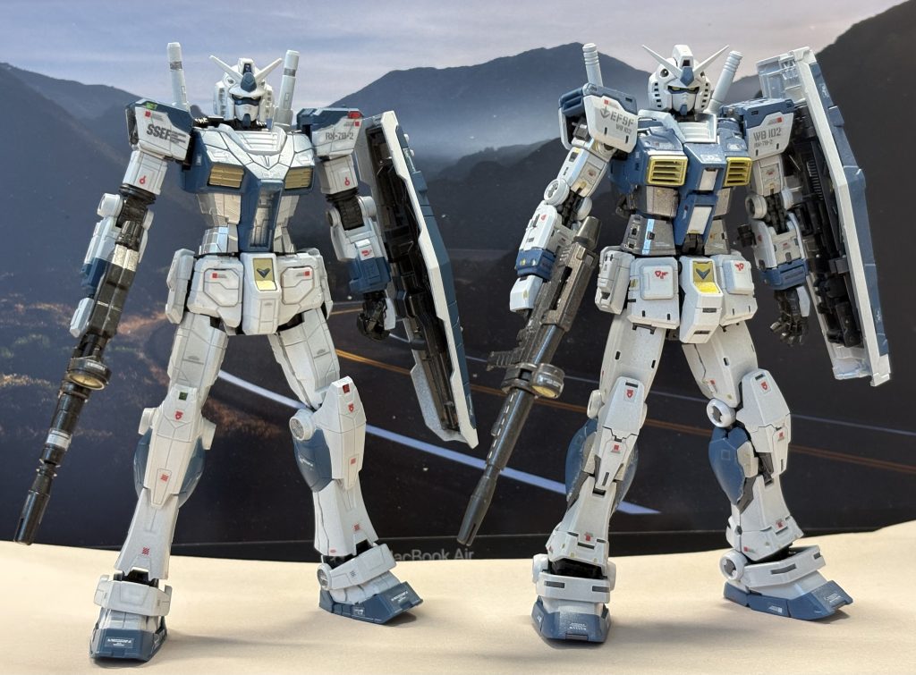 RG2.0が出た時に作ったやつを真似ました。マスキングが面倒で泣けます…シールはリアリスティックデカールのあまり(RG2.0, サザビー, エピオン, MGSDウィングガンダム)をかき集めて似せてます。