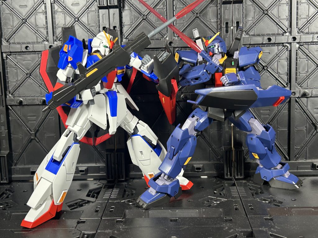 作品名：ジェリドVSルー<p>PS2ガンダム無双　オリジナルモード ジェリド編よりポージング</p>