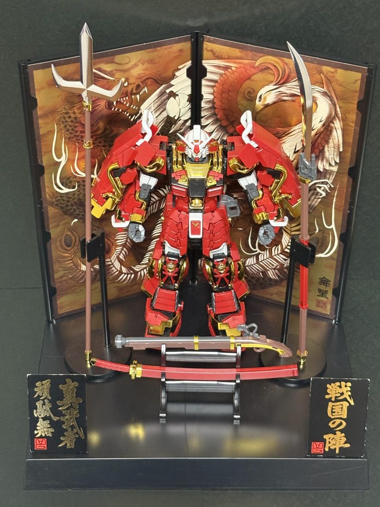 年数が経っているので、戦国の陣、真武者ガンダムの看板が剥げてきています。