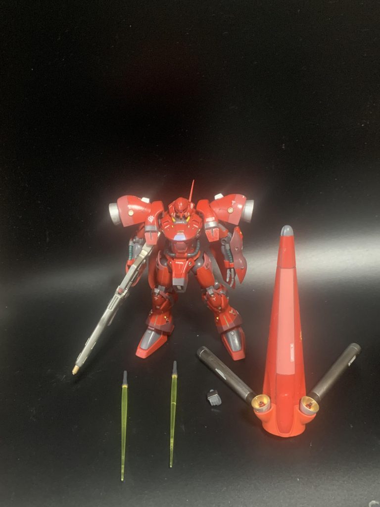 全装備、こうしてみるとシュツルム・ブースターでけええええ、でもそれがいい。