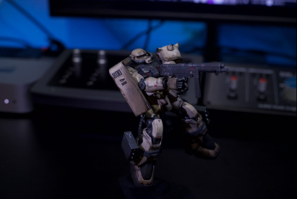 機体自体はウェザリングだけです。YouTubeのウェザリング動画をそのまま真似て作りました。楽しいですよね