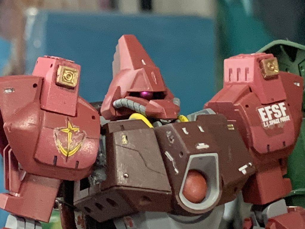 この悪そうな顔がたまらない。ガルバルディはいい‼(zaku-kao9)