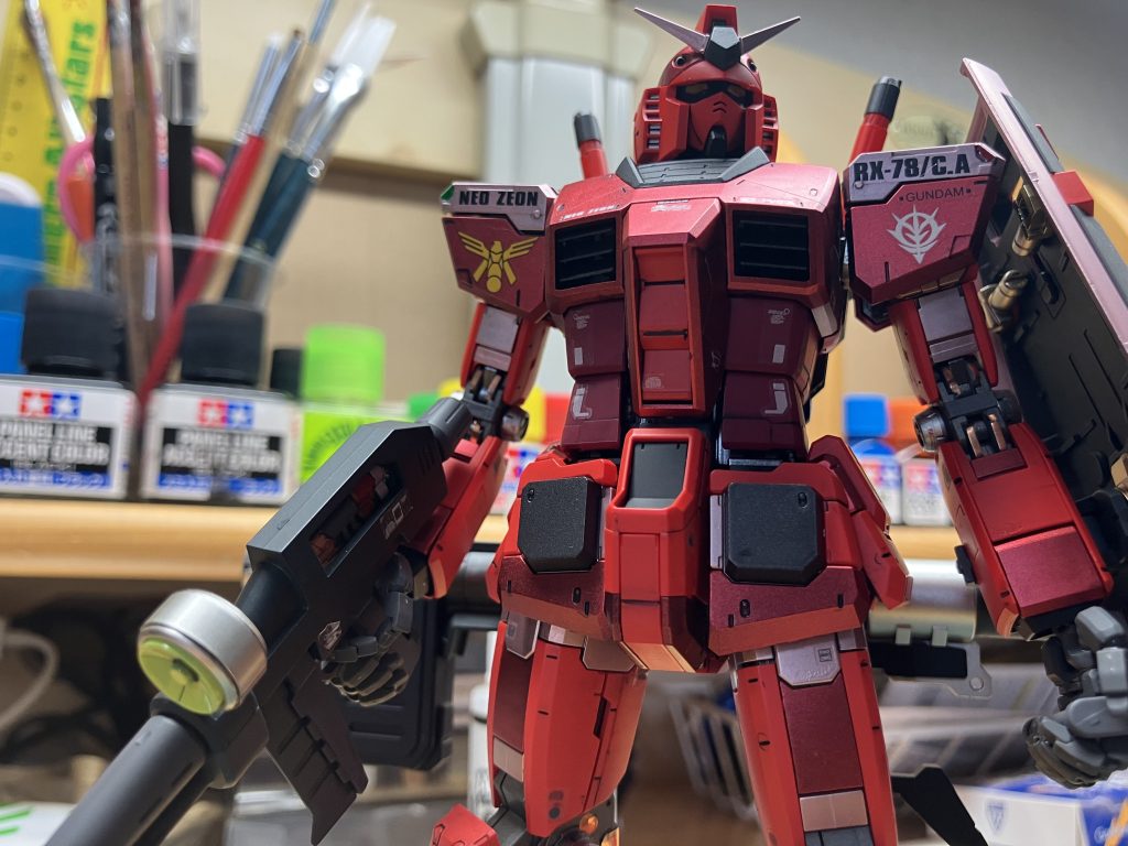 まーこんな感じですかね〜w 赤だらけのガンダムですw🤣