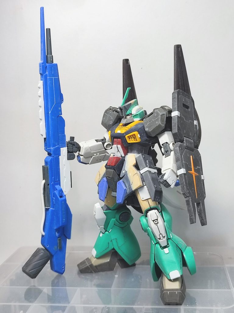 塗装前。各部形状変更して、妄想を形にできた段階。変更した部分と残した部分がわかりやすいかと。