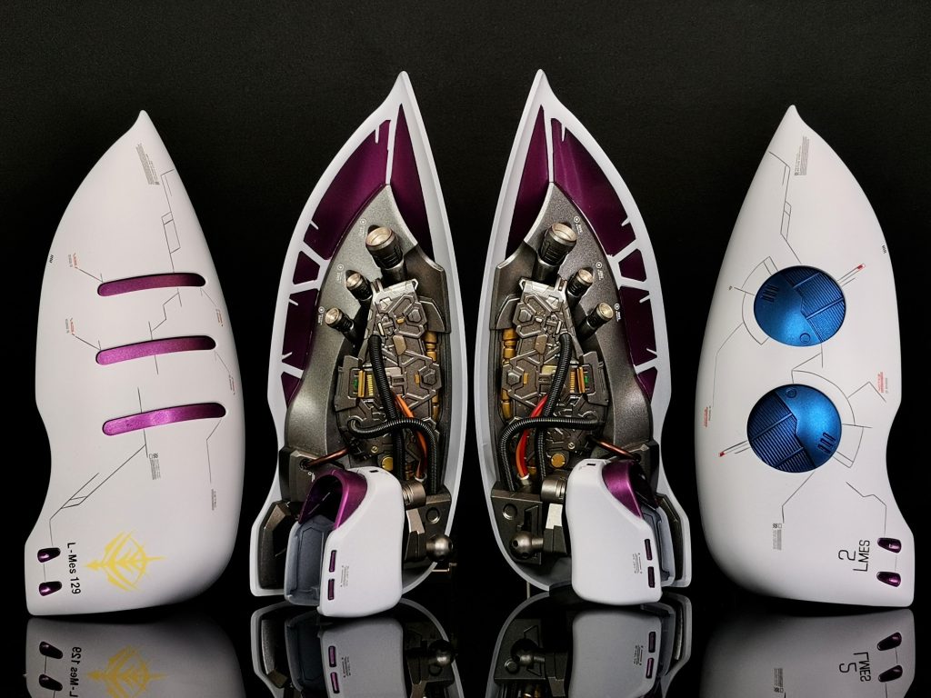 そうして最終的にこんな感じに落ち着きました。スジ彫りのデザインを含め、考える時間は長くも楽しい作業でした。エレガントさとカブトガニっぽさが合わさり最強に見えたり見えなかったりします。