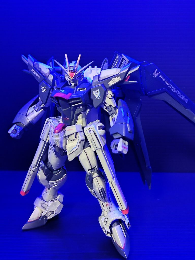 人生初筆塗りのライジングフリーダムですあまりにも出来が悪すぎて投稿したくなかったのですが、濃緑色が好きアピールと共に供養させてください…