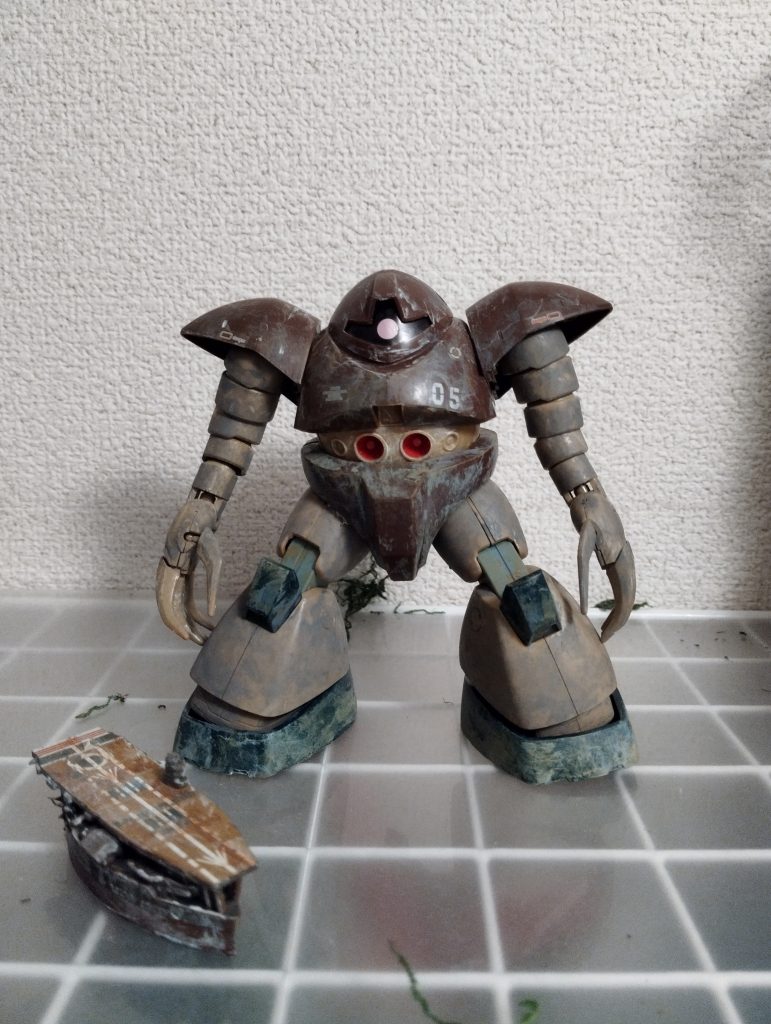 ゴッグ本体　　汚れ塗装