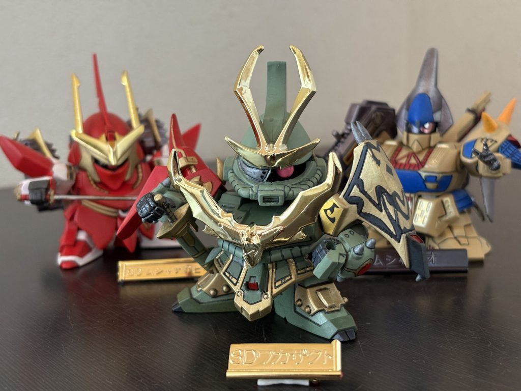 闇軍団。父を闇将軍として復活させ、大将軍と対峙。清々しい悪役っぷりです。次は若殺駆頭の付属パーツを使って剣舞風荒予定です。