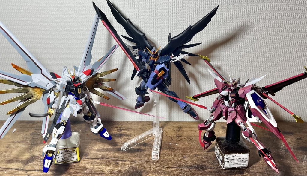 SEED FREEDOM主役3機の集合、ようやくできて嬉しいです
