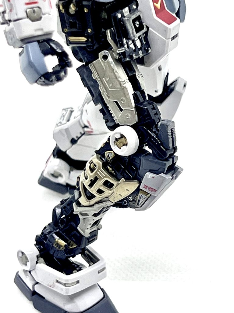 軽鉄を思わせる合金部分はシャンパンゴールドとシャンパンシルバー。ていうか、これってほぼムーバブルフレームですよね。リックディアスやMK-2前にこんなフレーム無いんですけどね。とかオタクの戯言はさておき、めっちゃカッコいい。この写真で三杯呑めます。