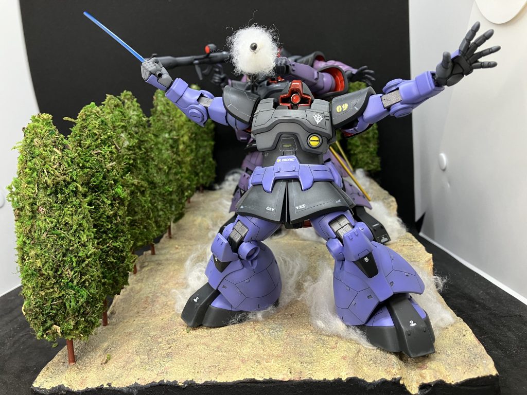 今回のジオラマにはミデアとガンダムは登場しません。