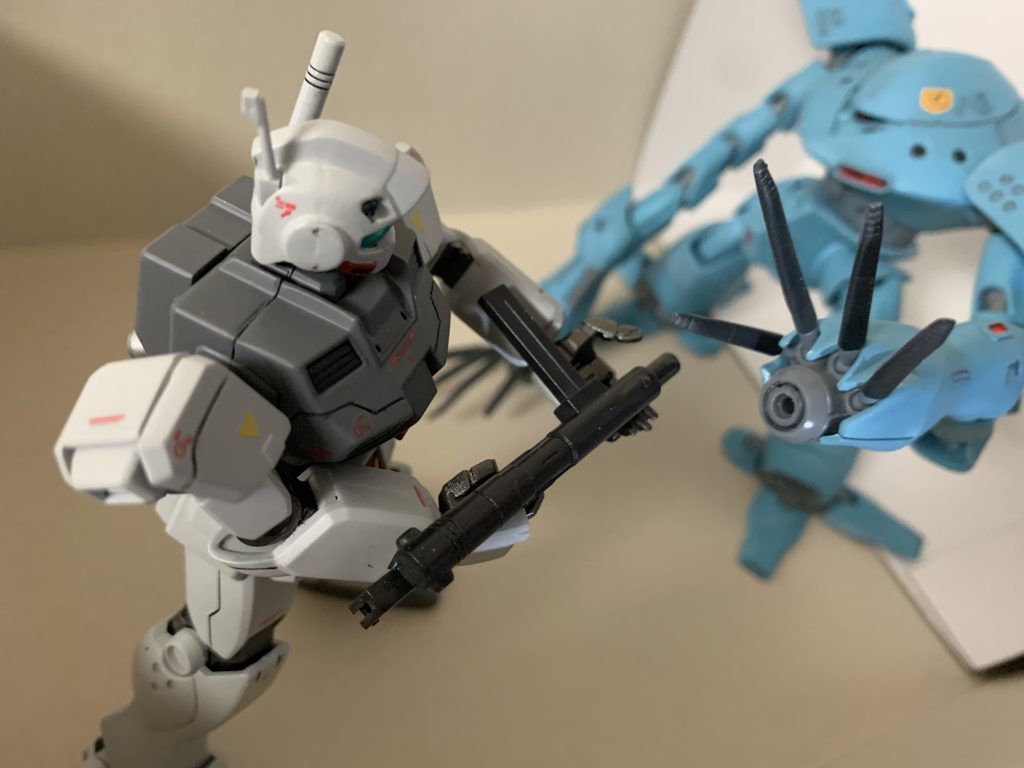 ハイゴッグは1番好きなモビルスーツで、これは初めてエアブラシで塗装した作品です。