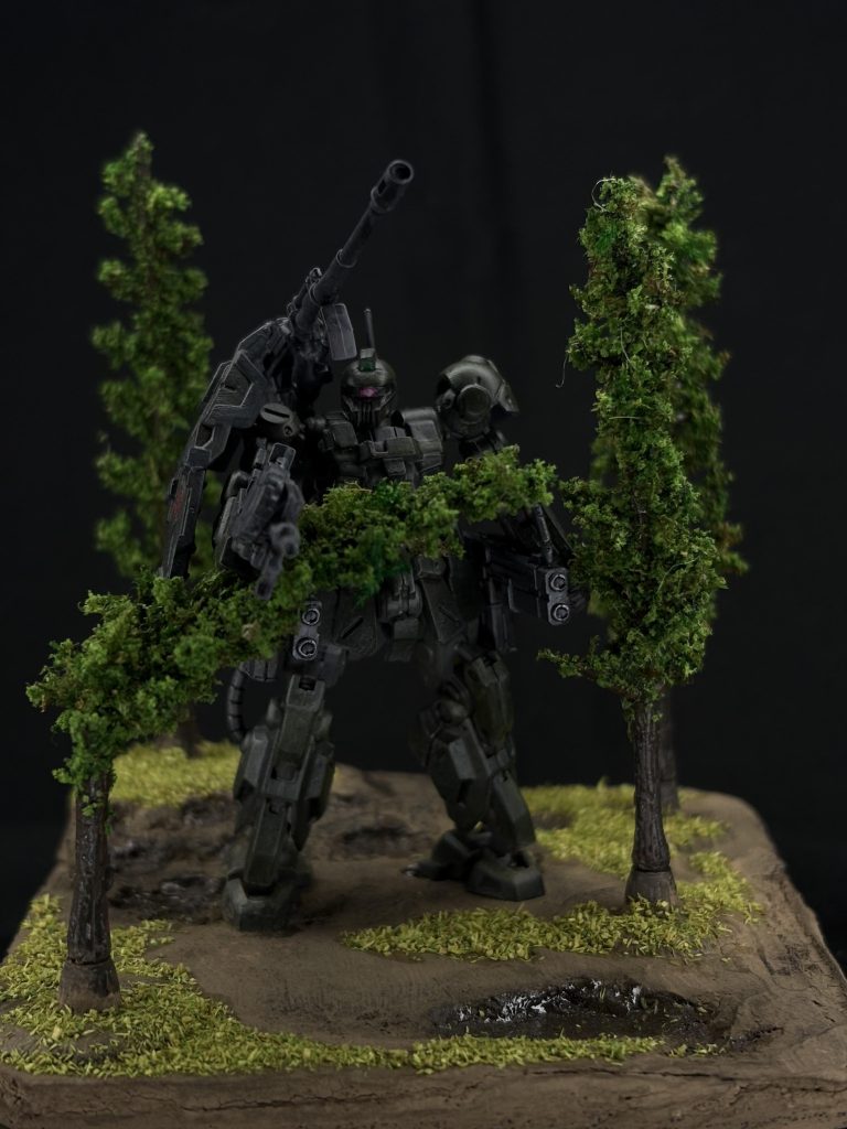 ザクキャノン《アーティファクト》ジオラマ–2枚目/制作者:陸ガメのリク