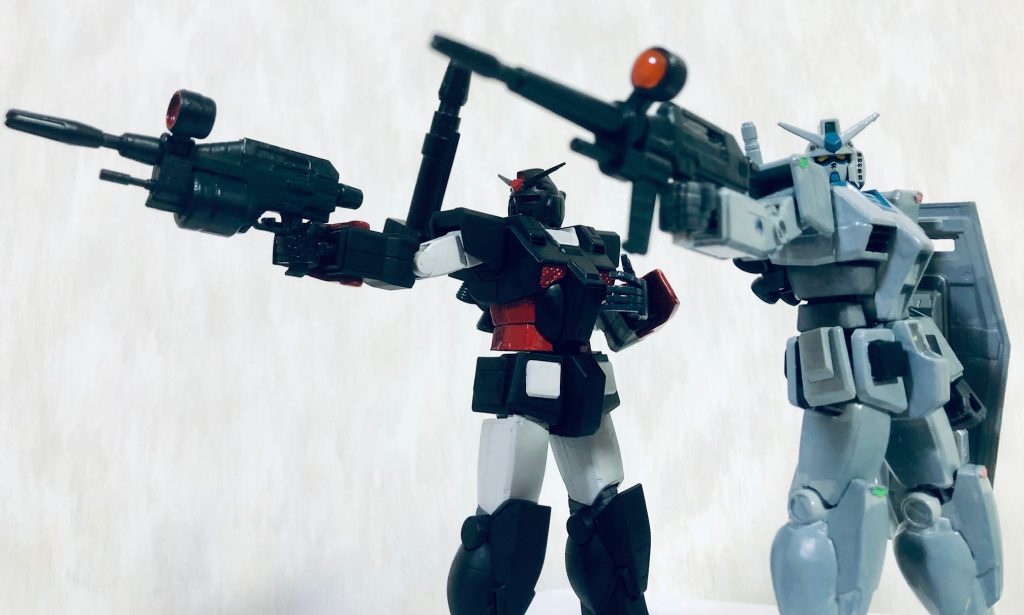 タカのヘビーガンダムとのツーショット。