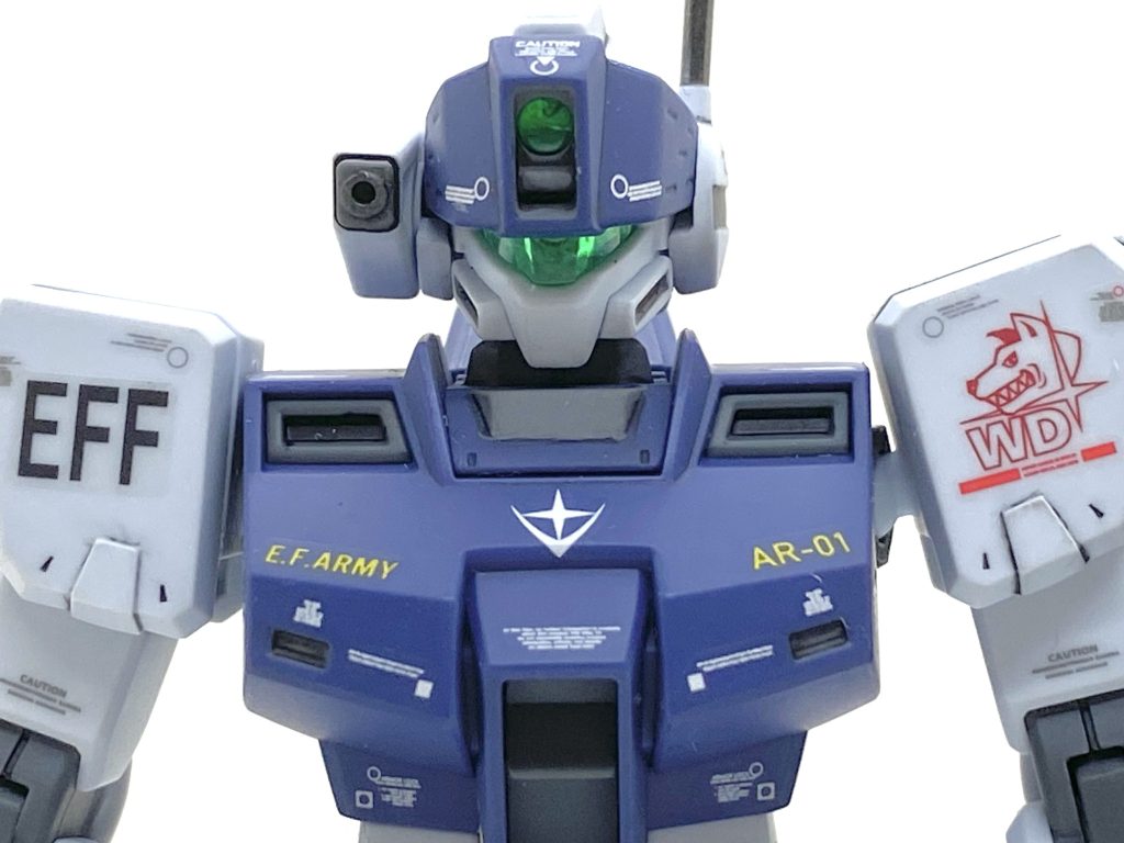 デカールはMG ジム・スナイパーII用とサイドストーリーズ用、ガンダムデカールDX 01をメインに今回はライトグレー系のデカールをなるべくチョイスしました。