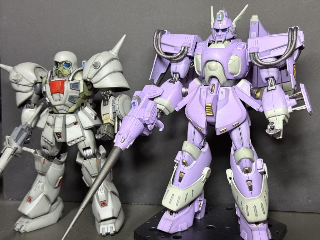 前回作ったデナンゾンと！並べるともうちょいトーン暗め汚し濃ゆ目でも良かったですね…ご覧くださりありがとうございました！