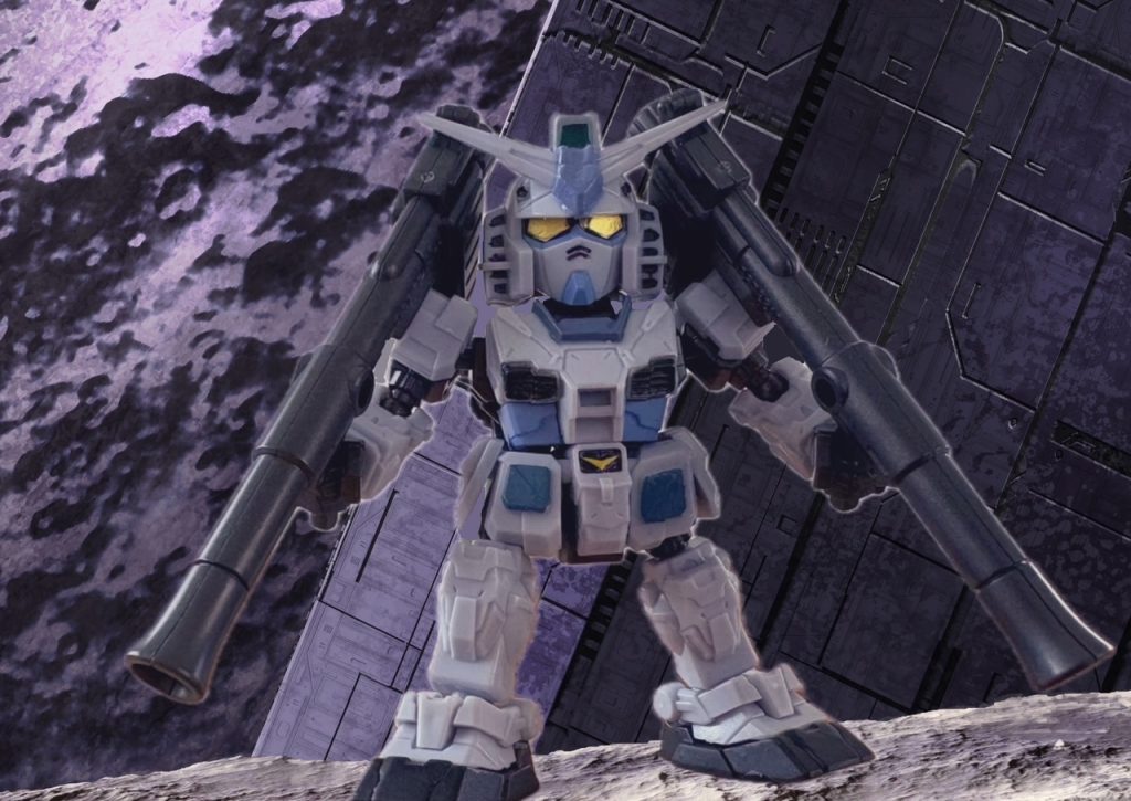 ハイパーバズーカ2門を装備した状態。G-3カラーでもサマになりますね。