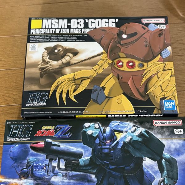 アッガイの次はゴッグかザクマリナーを作ろうかな。