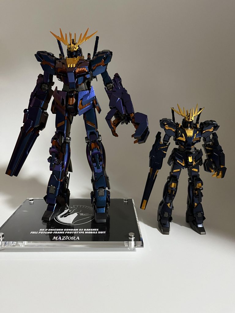 前に作ったHGバンシィとやっぱり足長い！