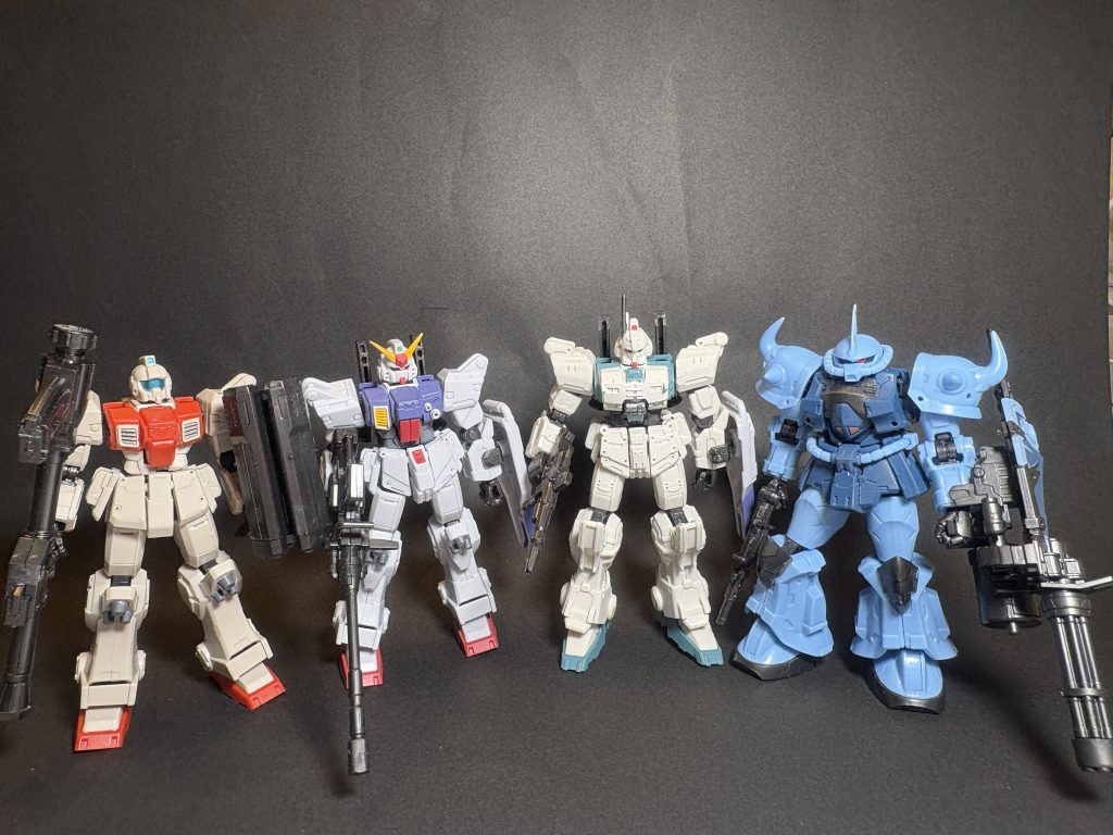 1人いませんが素組です。キチンと色分けされています。