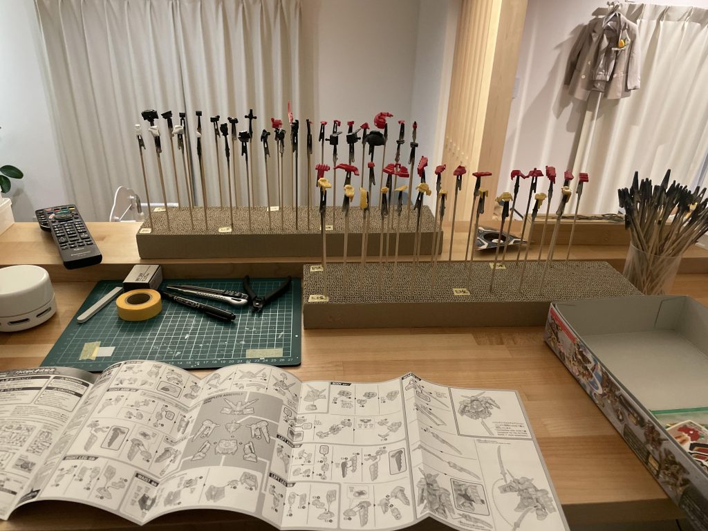 エアブラシ用に区分け