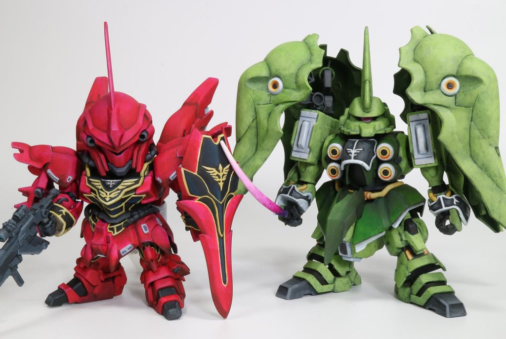 「シナンジュさん、頭がデカすぎやしませんか?プププ」「うっさい　SDはこれが普通なんじゃい!」