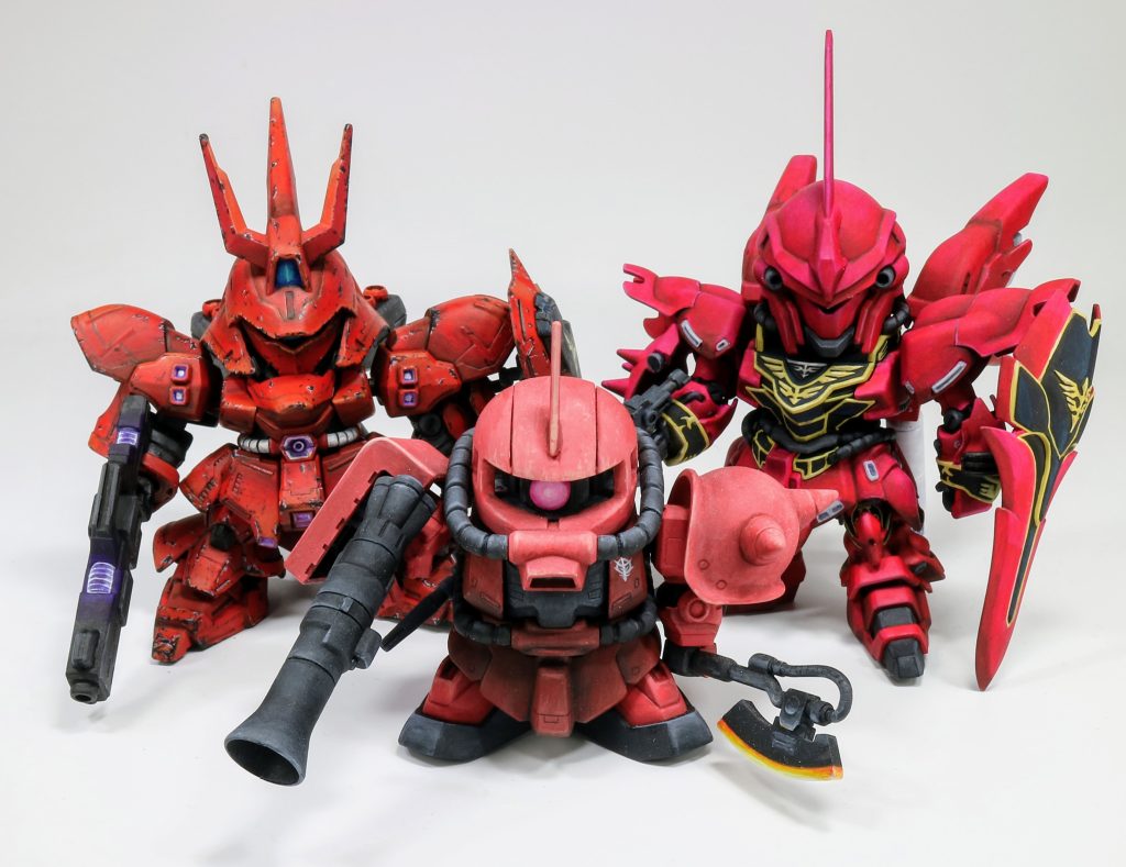 赤い3連星見参(⁠・⁠∀⁠・⁠) シャー