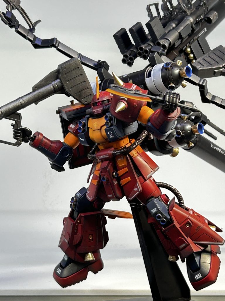 制作中に小さなバーニアを無くす事が多いと言われるこのキットですが、無事全て取り付ける事ができました😀