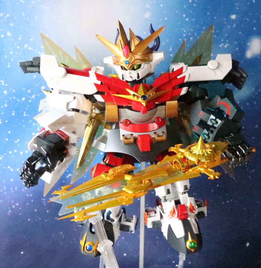 カードダスのイラストのポーズを再現したかったのですが、思い通りにはいかず...