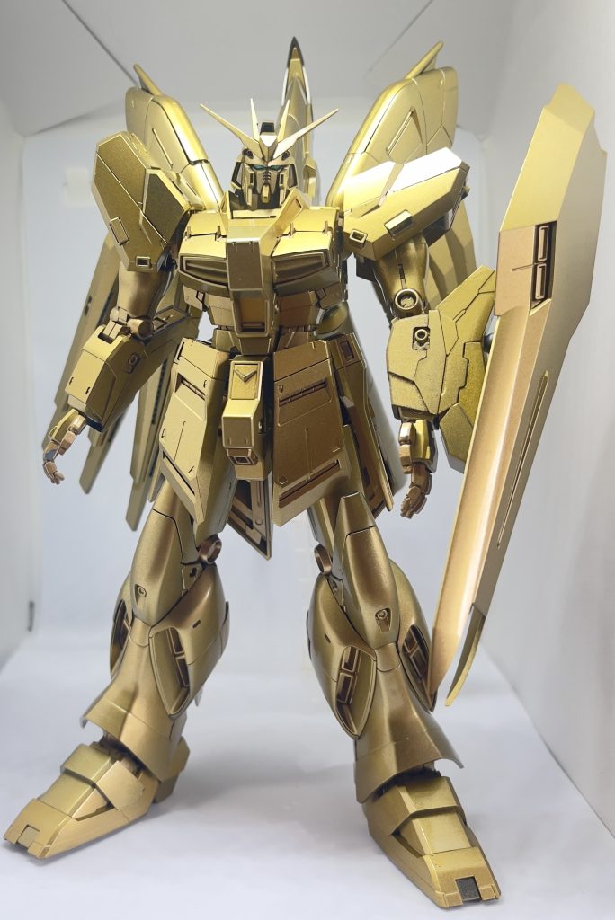 外装とシールド装着状態です。外装 F.S.S.カラーコレクション 05 KOG-AT ゴールド
