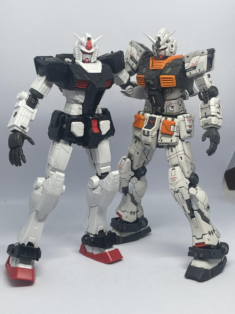 最後に、惜しまれながら横浜を去り、万博で大忙しなF00ガンダムとツーショットでパシャリ。これをやりたかったのです😁横浜に旅行してゲットしておいたキットをなんとか使いたかったので。ご覧いただきありがとうございました!次はモビリティジョイントになるかなーと思います。同時進行で改造はほぼ終わりましたので、あとは苦手な塗装……😅