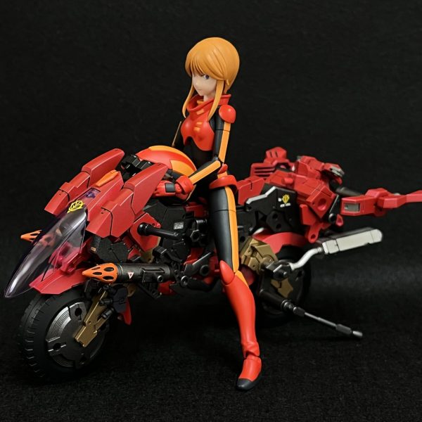 作ったバイクで走り出す〜♫