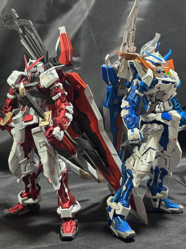 以前作ったブルーフレームとツーショット！