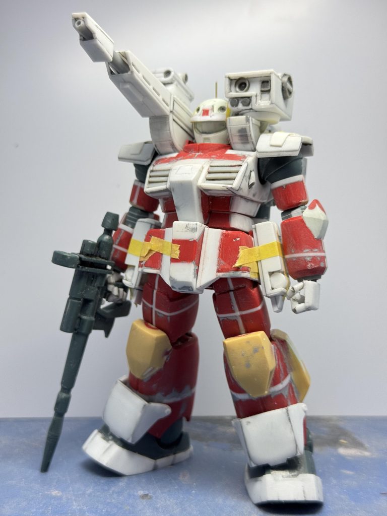 旧キットとのニコイチがメジャーなガンキャノン2ですが、「このくらいなら作るわ」と思い立ちスクラッチしています。正直勿体無いからという感情もありますけども。