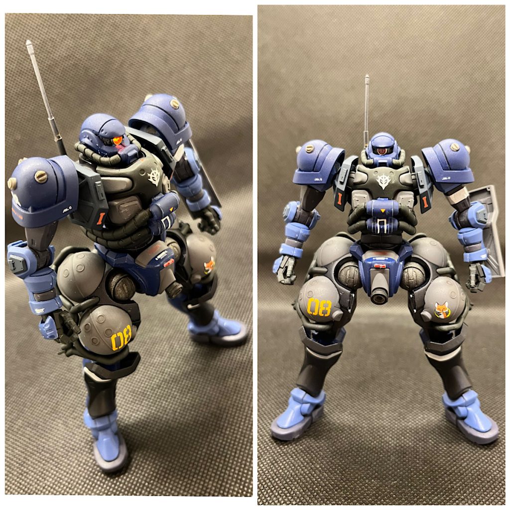 HG 軍警ザク LED発光 完成品　全塗装 HG 軍警ザク LED発光 完成品 全塗装