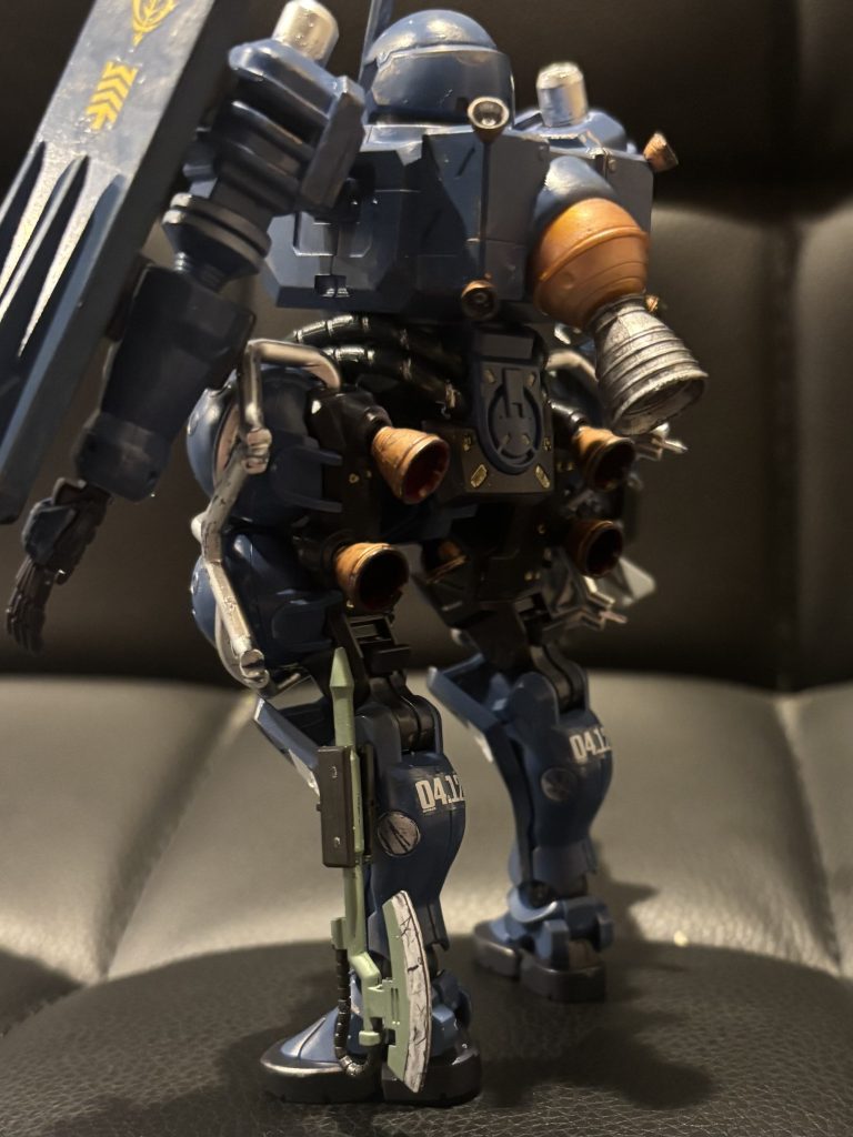 背中のバーニアが凄い量にw加速したらすぐ爆発しそうです…