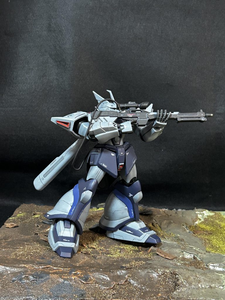 ビームマシンガンとコクピットが有線接続