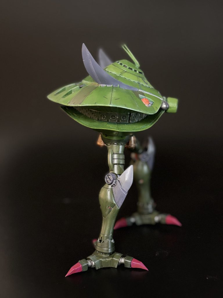 墨入れし、ドライブラシで仕上げました。