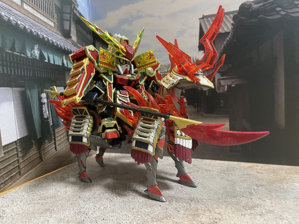 騎乗( ^ω^ )信長馬が似合う感じで！薙刀はラーガンダム のものを流用するアイデアをGUNSTAのモデラーさんから