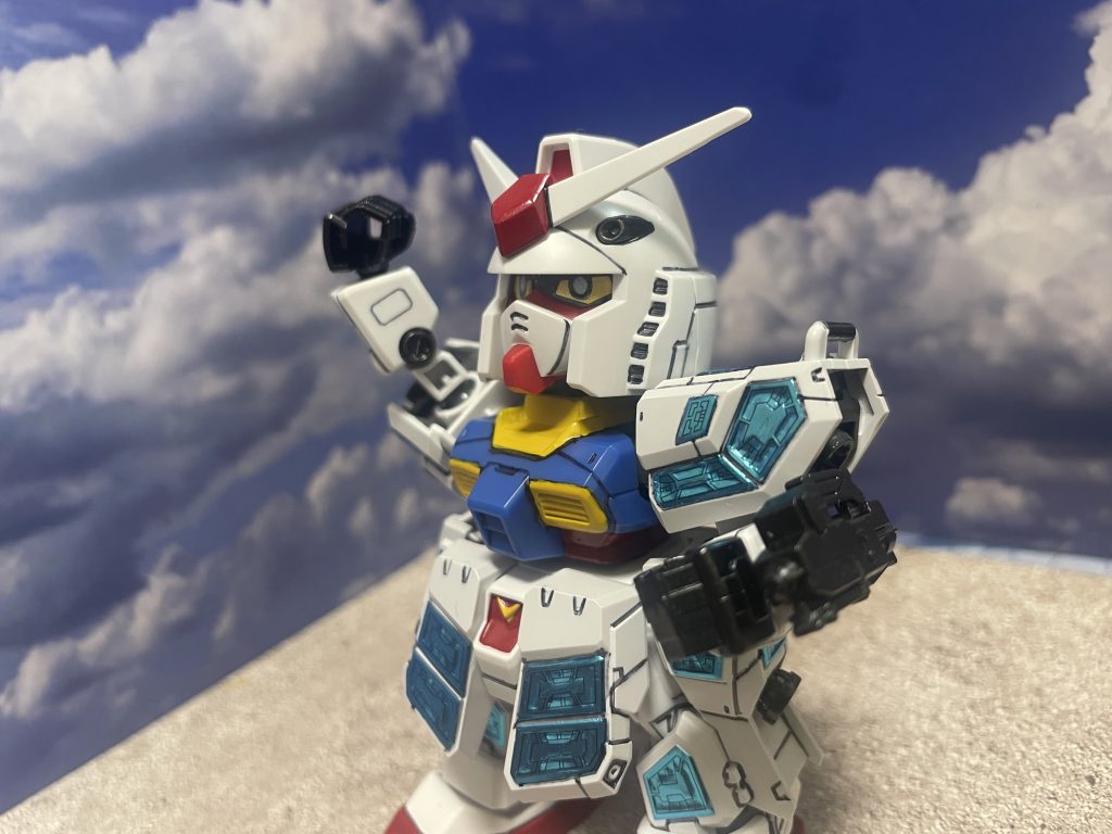 例のポーズですが、膝が曲がらないのでごまかしf^_^;